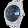 Rolex Datejust 36 Jubilee Blu Jubilee 16200 Blue Jeans Roman Diamonds Bezel